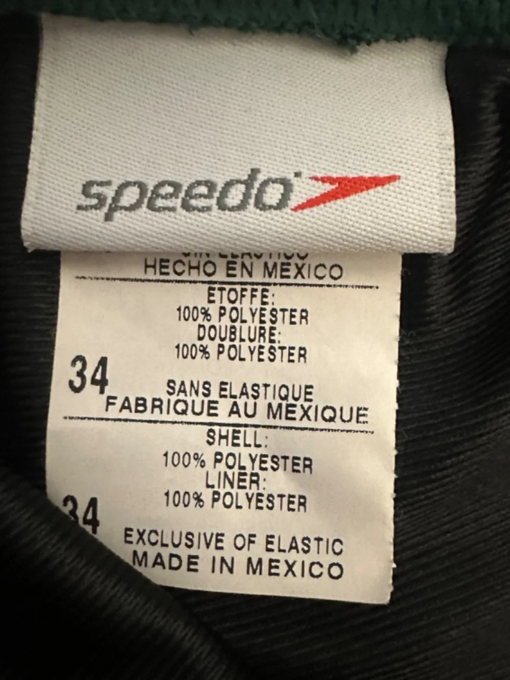 Speedo Retro High Waist Swimsuit 34